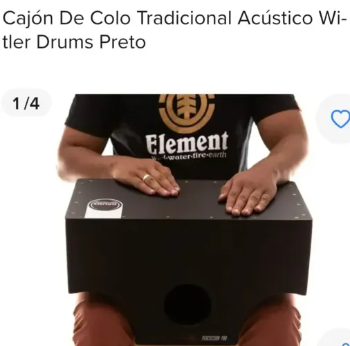 Vendo cajon de colo agústico apenas 340.reais