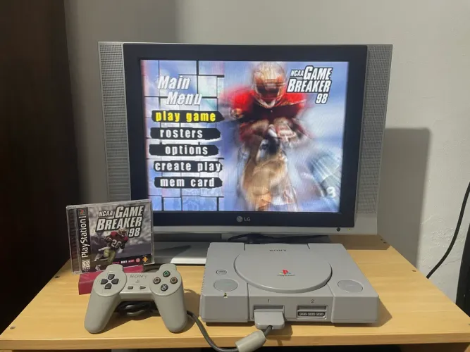 Ps1 fat impecável videogame desbloqueado Heitor 100 por cento