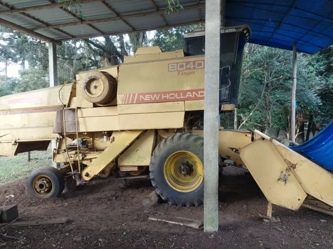 ? New Holland 8040 Tinga 1991 - Funcionando e Muito Conservada