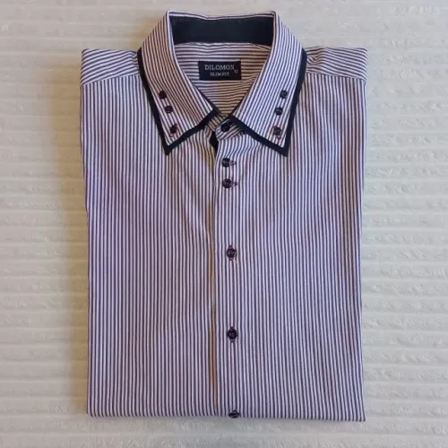 Camisa social manga longa n. 42 slim fit