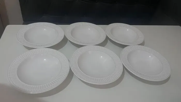 Jogo de 6 pratos de massa/risoto