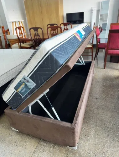 Cama solteiro novo 