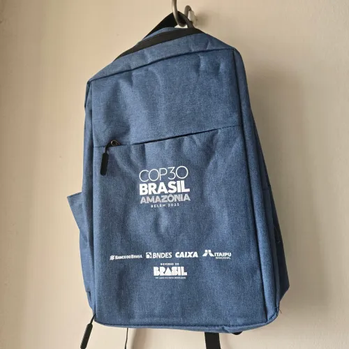 Mochila imprensa COP 30