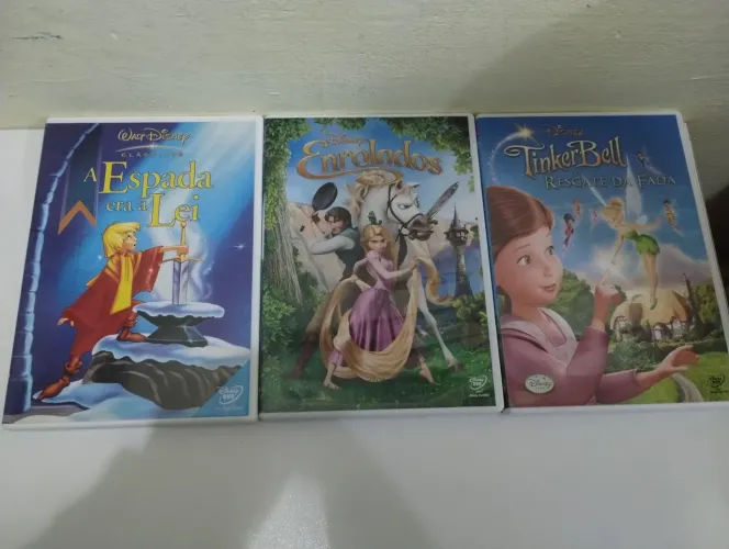Lote 3 Clássicos Walter Disney DVDS originais.  