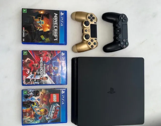 PS4  1TB + 2 controles + 3 jogos 