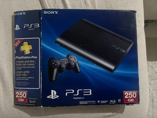 Caixa vazia PlayStation 3 com manual