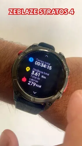 Relógio Stratos 4 - GPS, Bússola e lanterna