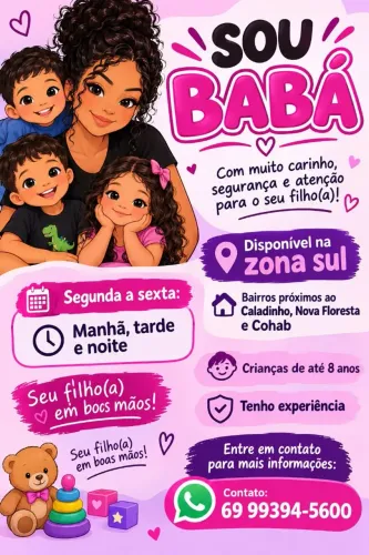 Disponível para babá
