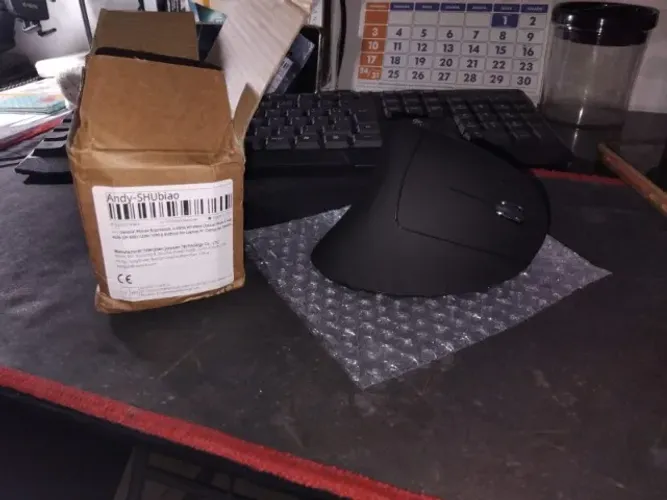 Mouse Vertical Ergonômico Sem Fio Wireless Gamer Office - Novo