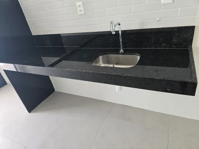 Bancada de cozinha Preto - 204x60