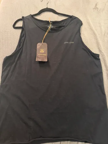 Regata John John Masculina Preta Original - Tamanho G - Nova com Etiqueta