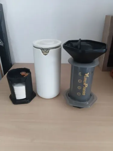 Kit Barista Manual - Prensa Francesa Timemore e Aeropress Yuropress com Prismo