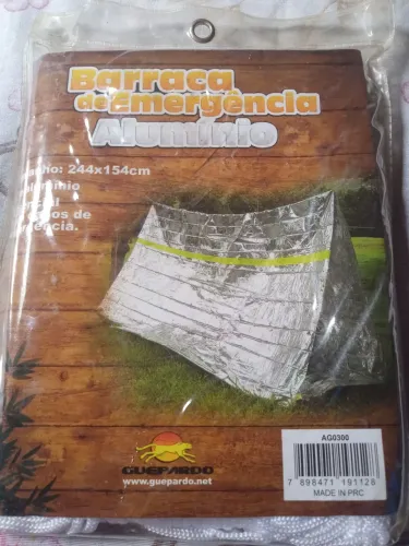 Barraca de emergência para camping