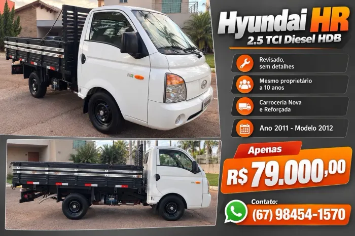 Caminhão hyundai HR 2.5 TCI Diesel (rs/rd) 2012