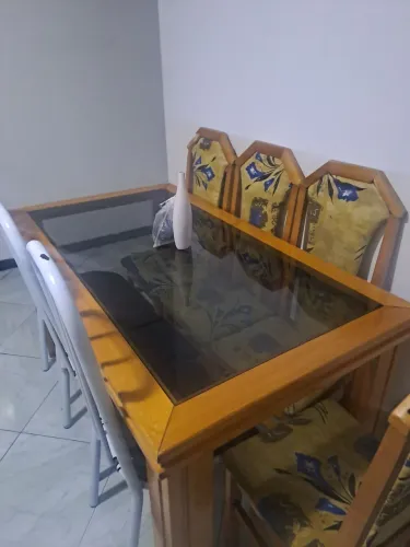 MESA DE VIDRO SEM CADEIRAS