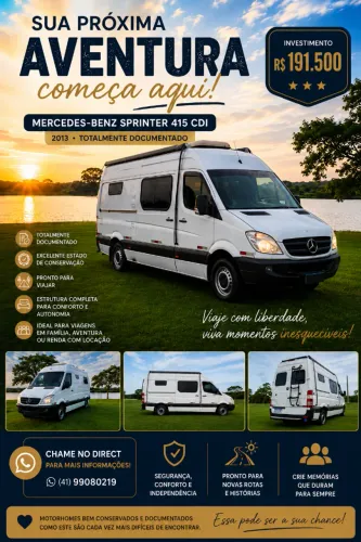 Mercedes-Benz Sprinter 415 Furgão Lon.t.alto 2.2 Dies 2013