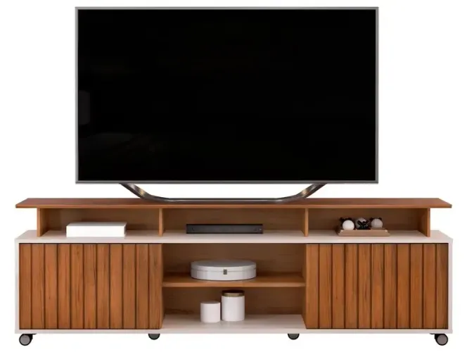 Rack para TV até 70" 2 Portas DJ Móveis Olimpic