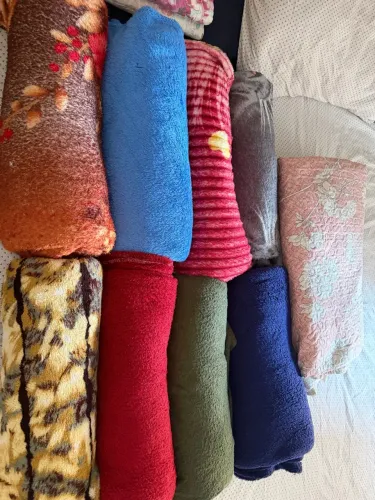 LOTE DE ROUPAS DE CAMA ( MANTAS COLCHAS FRONHA) 12 PEÇAS