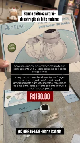 Bomba extratora de leite materno