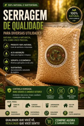 SERRAGEM PARA COMPOSTAGEM