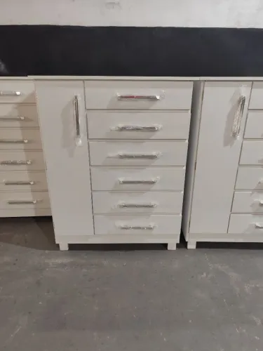 Cômoda em MDF com 6 Gavetas e sapateira