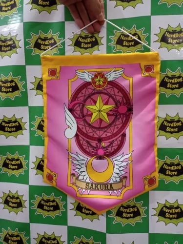 Bandeira Sakura Cardcaptor - NerdDog Store - Kero Kawaii Kinomoto Daidouji Syaorana