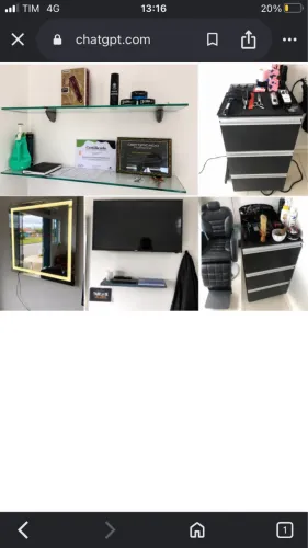 Kit Completo para Barbearia + TV, Micro-ondas e Bebedouro (Oportunidade!)