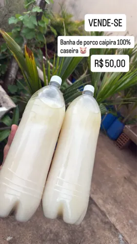 Banha de porco 100% Caipira
