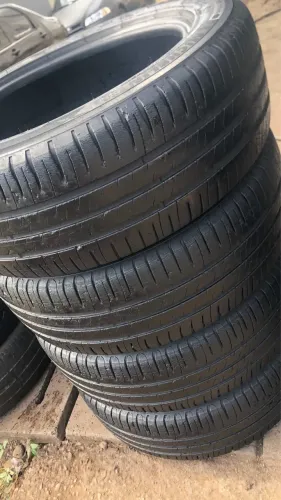 4 PNEU MICHELAN 195/55/16 MAIS DE MEIA VIDA COM 90% DE BORRCHA