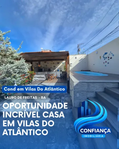 Casa à venda, VILAS DO ATLÂNTICO, Lauro de Freitas, BA