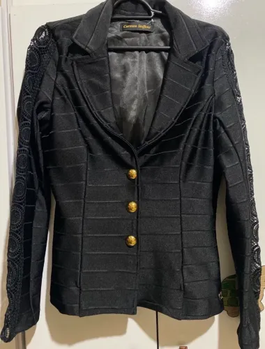 blazer carmen steffens preto m