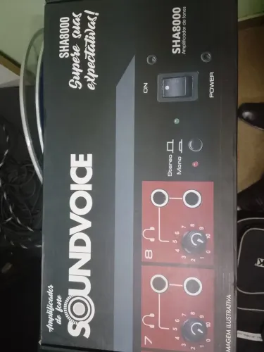 Amplificador Fone De Ouvido Soundvoice Sha 8000 8 Entradas
