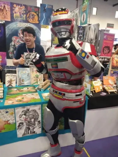 Armadura completa Cosplay Jaspion Impressão 3D Tokusatsu