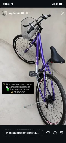 Vendo essa bicicleta nova com documento