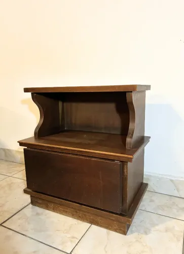 Mesa de Cabeceira Gaveta Madeira Jacarandá 58 X 55 X 32 cm