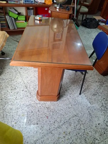 Par de escrivaninhas, madeira maciça (cedro) - design exclusivo