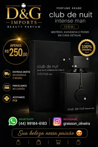 Perfume Árabe Club de Nuit Intense 105ml