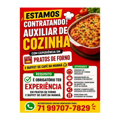Aux. Cozinha -Restaurante 