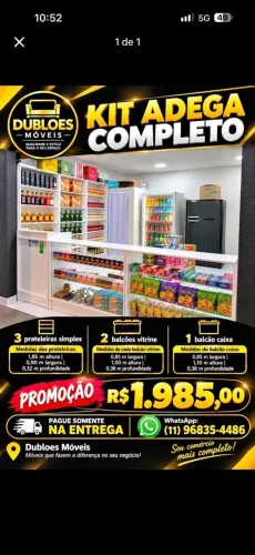Adega kit completo promoção da semana 