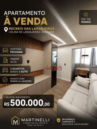 APARTAMENTO À VENDA | RECREIO DAS LARANJEIRAS COLINA DE LARANJEIRAS | SERRA/ES