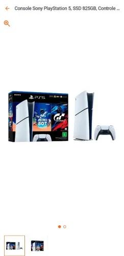Playstation slim 825gb NOVO - nf garantia 1 ano