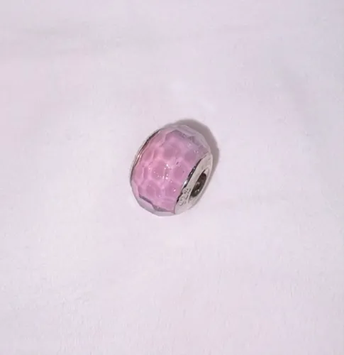 berloque rosa prata 925 - monte carlo