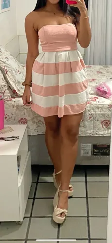 Vestido redondo pink