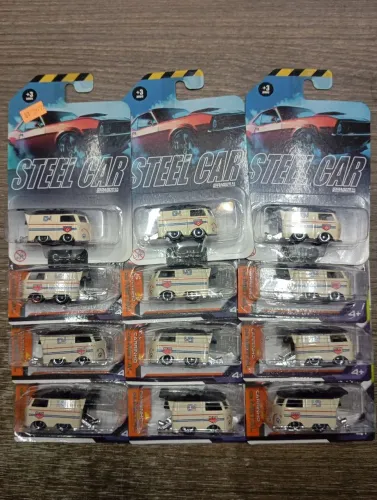 12 Miniaturas para customização kool Kombi 1:64