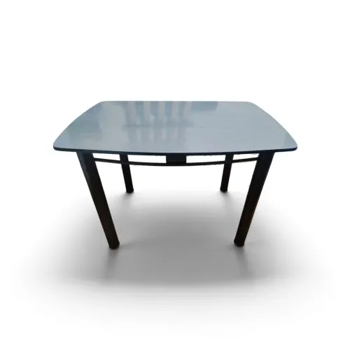 MESA DE MADEIRA OS PÉS DE FERRO SEM CADEIRA