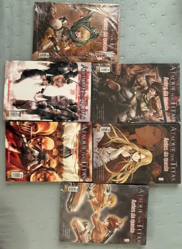 ATACK ON TITANS - MANGAS (6,7,8,9,29,31)