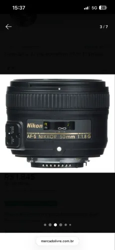 Lente Nikon Af-s Nikkor 50mm F/1.8g