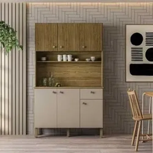 Cozinha Compacta 6 Portas 1 Gaveta - (Entregamos)!