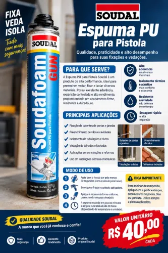 Espuma soudal.
