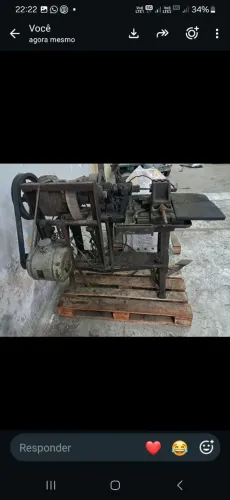 Maquina construção tela alambrado